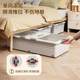 Flat finishing box with pulleys household drawer type clothing storage artifact under bed storage box under bed storage box