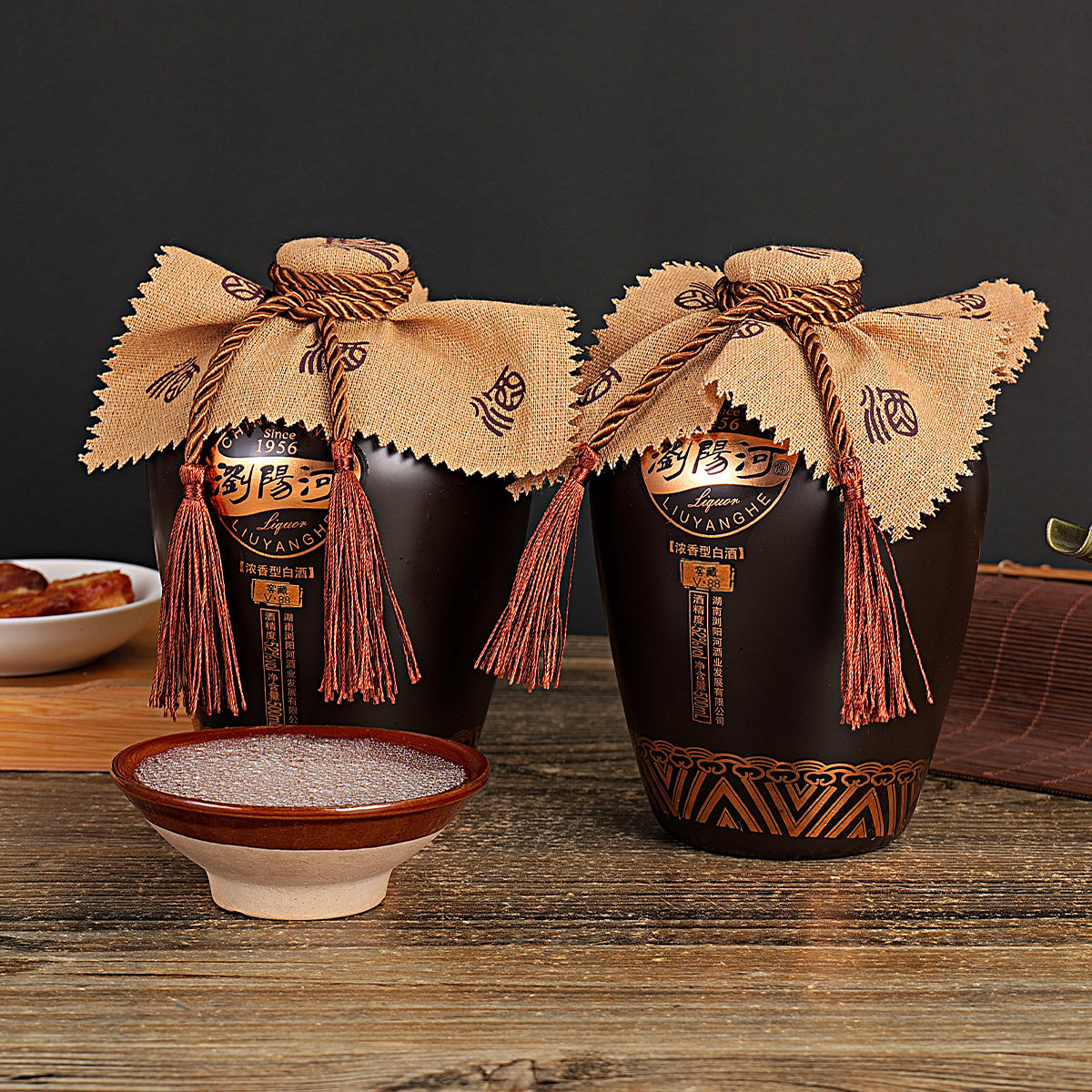 浏阳河窖龄V88酱香型 白酒53度500ml*6瓶整箱纯粮食酒正宗送礼