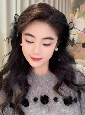 超仙兔耳朵羽毛小抓夹