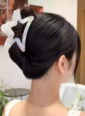 五角星星夹头发的夹子新款鲨鱼夹