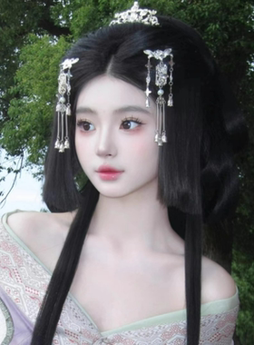古风汉服发饰金色蝴蝶步摇发簪子
