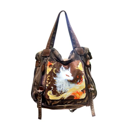 包包女2025新款慵懒风帆布单肩斜挎包女大容量简约文艺百搭休闲包 - 图3