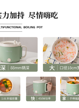 奈雪丽电煮锅一体锅多功能小电锅
