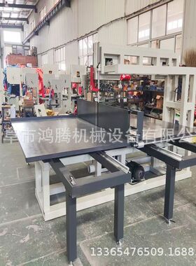 泡沫切割344滑轨推台带锯机配无齿锯条表面光滑黄纸全自动带锯机