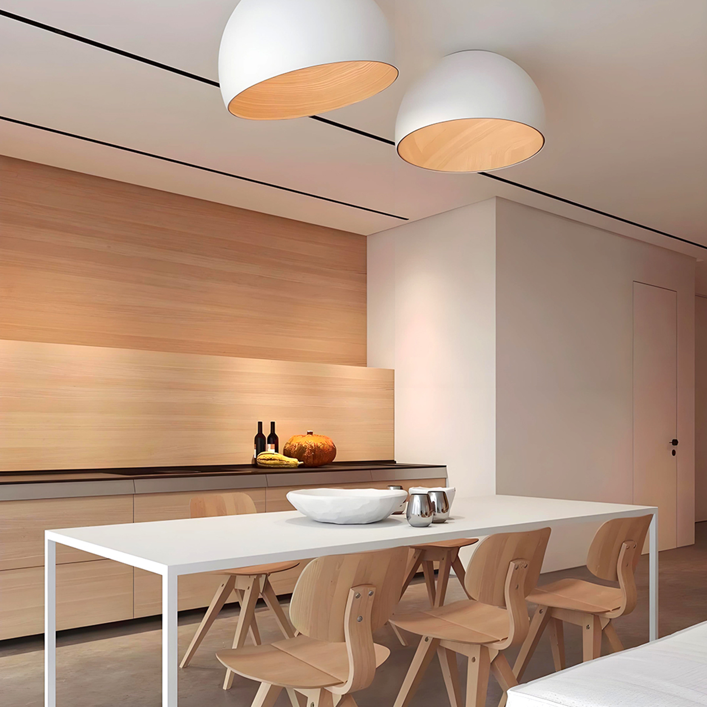 西班牙设计师北欧简约圆形吸顶灯后现代客厅卧室护眼儿童房书房灯 - 图1