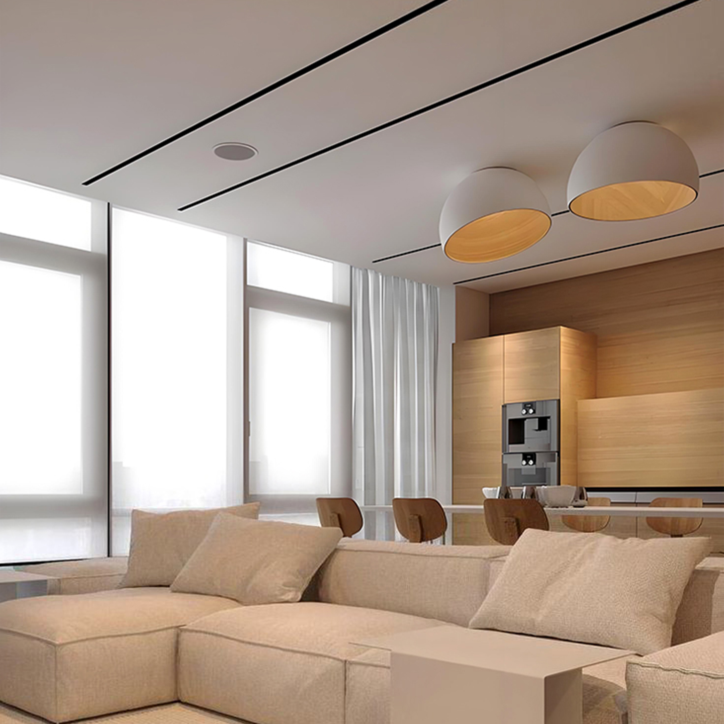 西班牙设计师北欧简约圆形吸顶灯后现代客厅卧室护眼儿童房书房灯 - 图2