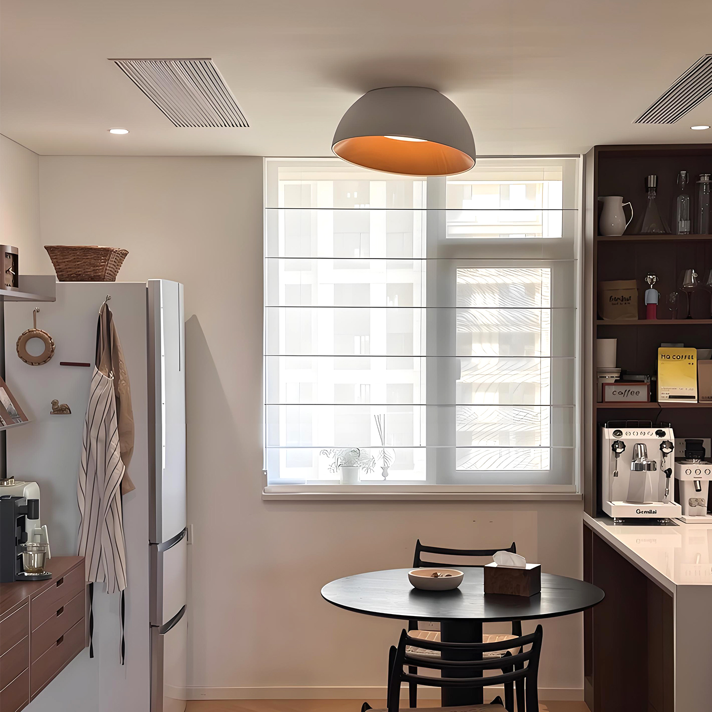 西班牙设计师北欧简约圆形吸顶灯后现代客厅卧室护眼儿童房书房灯 - 图0