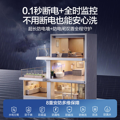 万和电热水器家用洗澡一级能效卫生间速热小型官方旗舰店节能星 - 图3