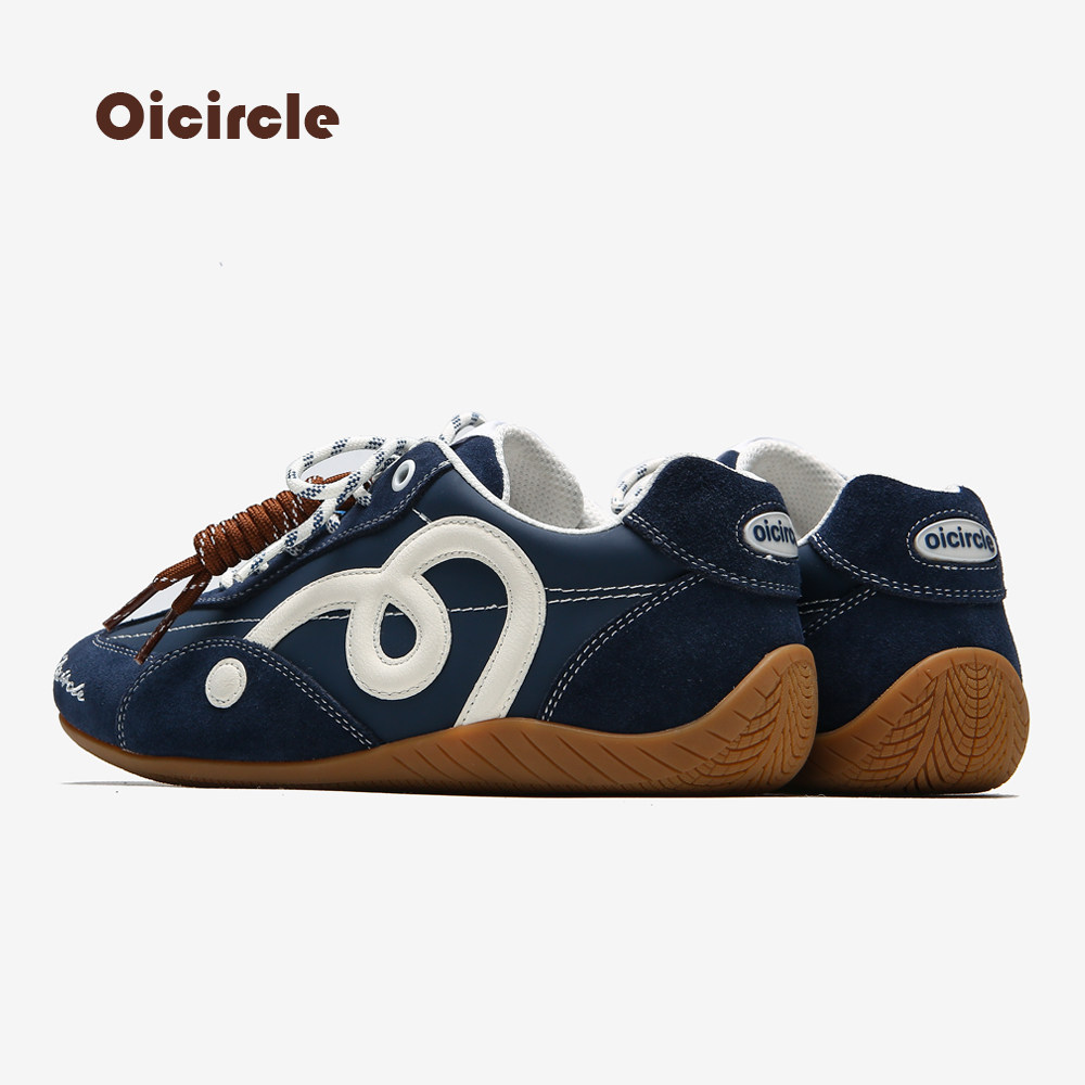 OICIRCLE【平底款3CM】原创设计赛车鞋蓝色美式复古休闲百搭女鞋,淘宝优惠券,粉丝福利购,淘宝优惠卷
