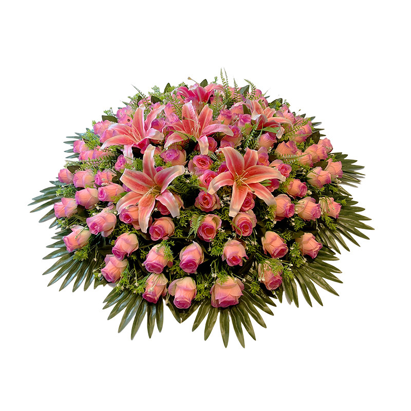 餐桌花摆花仿真花圆形转盘假花装饰花插花高端酒店大圆桌中间摆件,淘宝优惠券,粉丝福利购,淘宝优惠卷