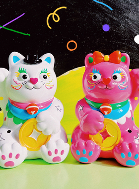 有蒂棵棵甜心猫桌面摆件高级感创意高颜值花瓶生日礼物新婚情侣