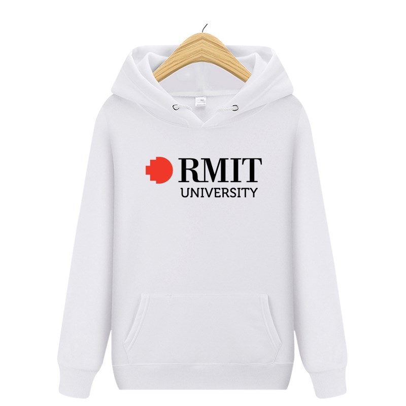 RMIT 墨尔本皇家理工大学校服纪念品冬季加绒加厚外套连帽衫卫衣 - 图1