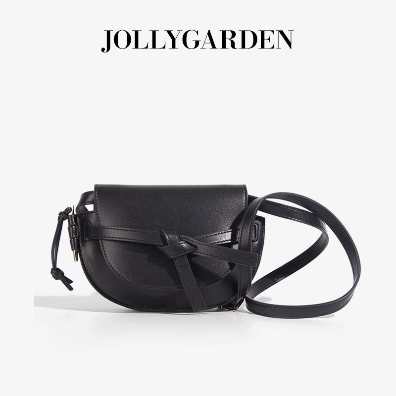 JOLLY GARDEN【汐壳】新款系带迷你马鞍包日常通勤百搭单肩斜挎包