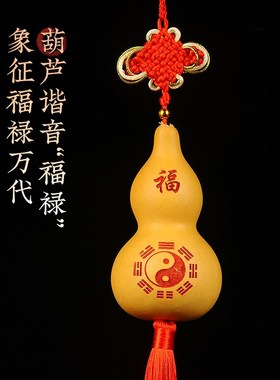 寅亥堂天然葫芦五帝钱招财进宝出入平安镇宅之宝浮雕图案家居装饰