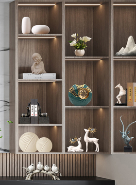 新中式摆件迎客松样板间餐厅酒店民宿公司装饰品乔迁新居新房摆设