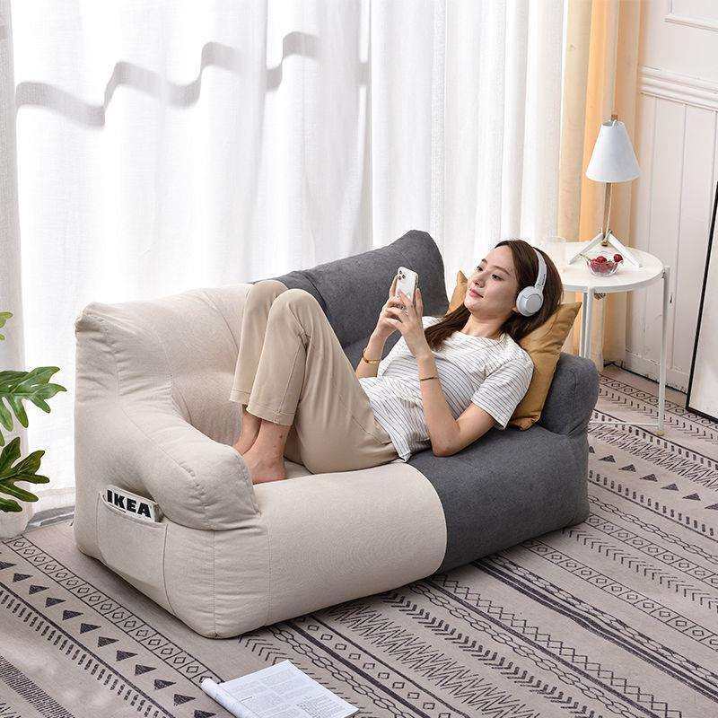 懒人沙发榻榻米网红女小户型阳台宿舍躺卧豆袋沙发双人卧室小沙发,淘宝优惠券,粉丝福利购,淘宝优惠卷