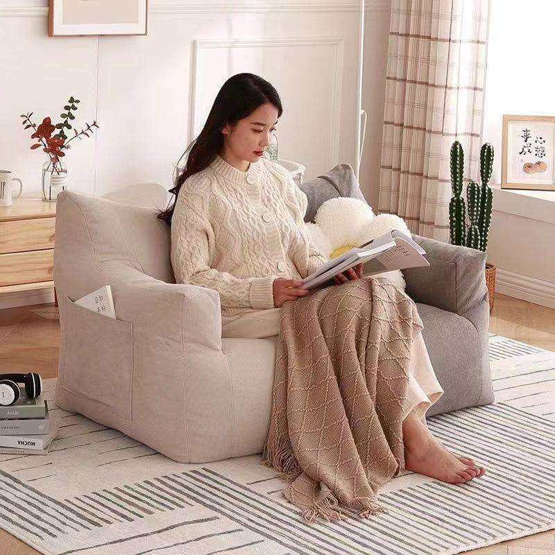 懒人沙发榻榻米网红女小户型阳台宿舍躺卧豆袋沙发双人卧室小沙发,淘宝优惠券,粉丝福利购,淘宝优惠卷