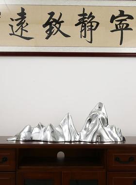 中式居ST803家酒店客厅大堂玄关柜电视摆柜软装饰财假山件摆招设