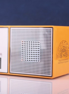 大藏j族坛城播摆器白放塔内置金六面字创意装饰摆件财神可插耳机