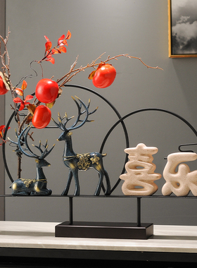 暖居摆件客厅电视柜酒柜隔断装饰品入H门玄关高档乔迁新居礼品礼