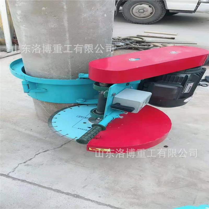 手推式汽油切桩机 可升降手推切桩机 混凝土桩头切割机 - 图0