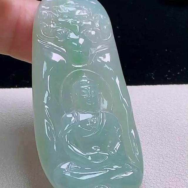 Myanmar Jadeite Great Sun Tathagata Jade Pendant Natural Jade