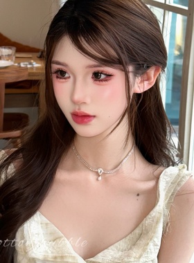 法式轻奢复古珍珠项链百搭颈链