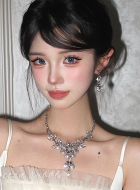 千金公主生日项链晚礼服夸张高级