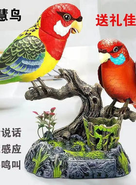 会叫会动会学说话新款声控小鸟