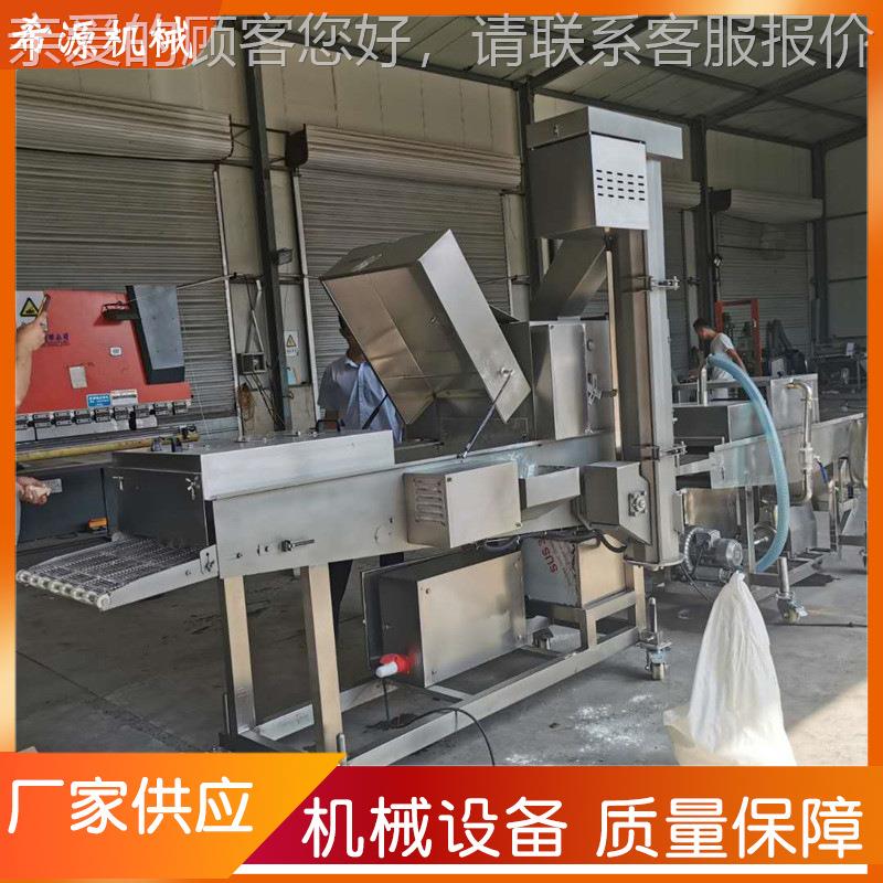 隧道式上GCX粉机全自盐酥鸡块裹粉产线牛油果裹平糠生动机鸡排铺 - 图0