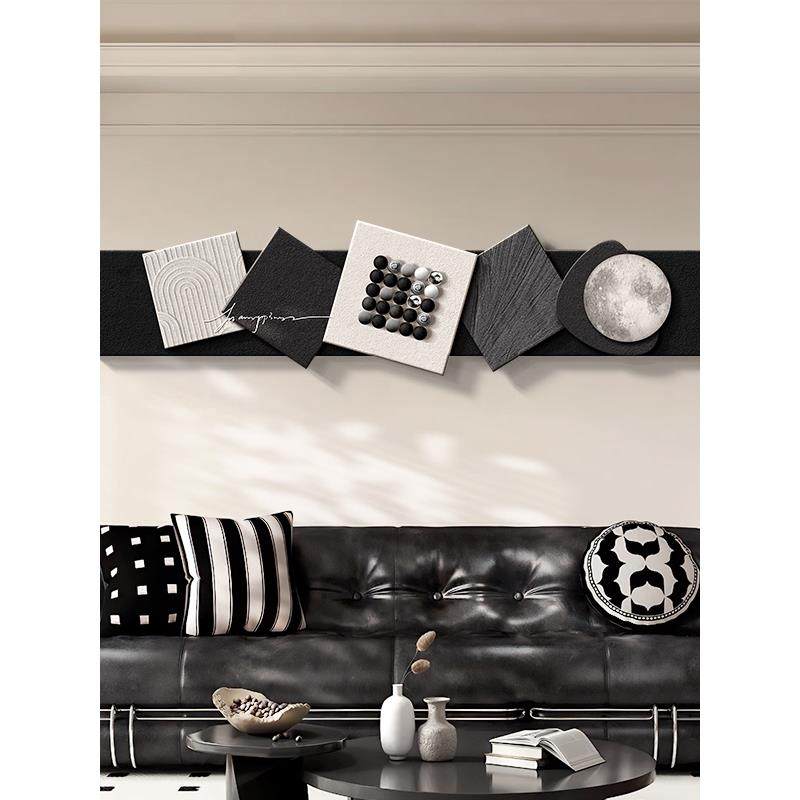 轻奢月球卧室装饰画意式极简客厅沙发墙面挂画高级感主卧床头壁灯 - 图3