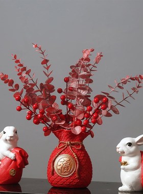 国朝风十二生肖兔子进门入户玄关柜新年摆件客厅鞋柜乔迁新居礼品