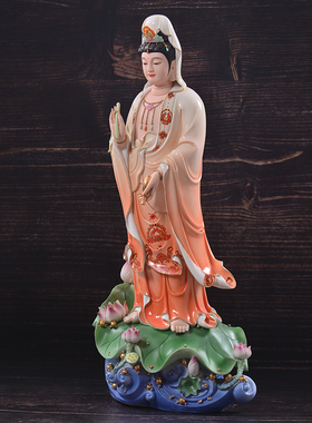 德化白瓷观音佛像观世音菩萨