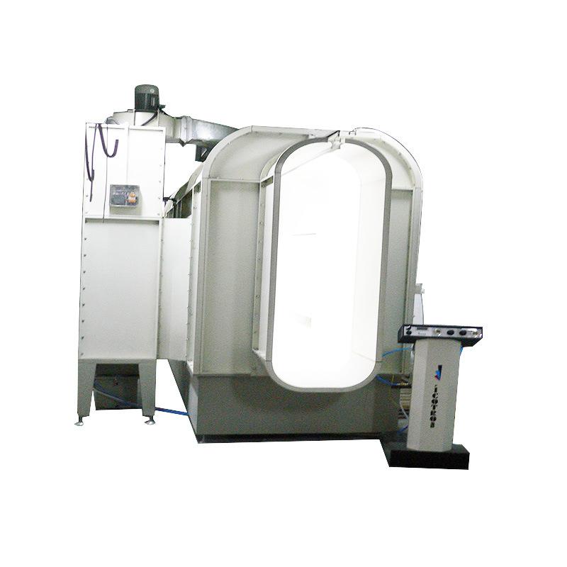 Manufacturer chassis cabinet semi-automatic powder spraying line indoor discharge automatic powder spraying line hardware spraying line