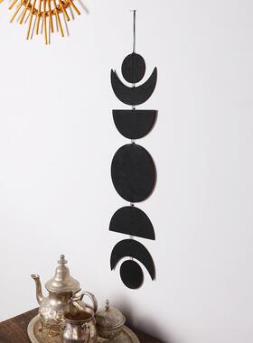ins壁挂日月牙木制品 装饰品 独特艺术北欧简约墙饰创意家居装饰