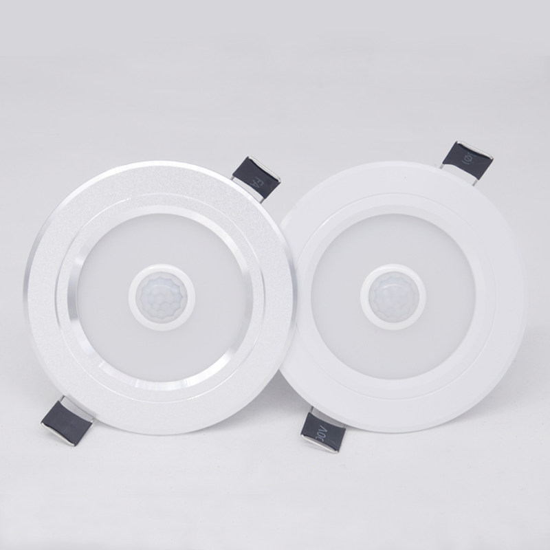Intelligent infrared human body sensor downlight led sensor spotlight aisle corridor light entrance light embedded hole light