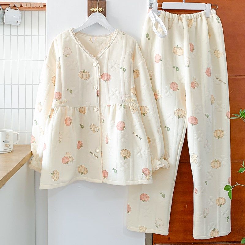 空气棉月子服冬季产后11月份纯棉孕妇睡衣女春秋哺乳喂奶产妇家居,淘宝优惠券,粉丝福利购,淘宝优惠卷