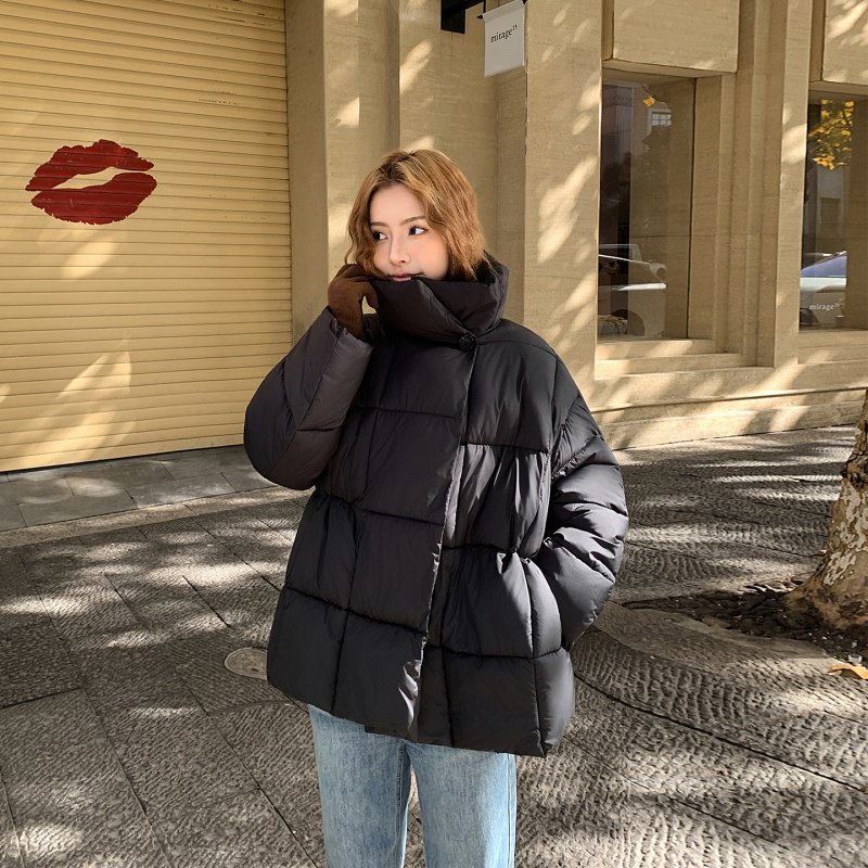 2025年冬季新款立领棉服女短款时尚宽松小个子设计感加厚保暖外套,淘宝优惠券,粉丝福利购,淘宝优惠卷