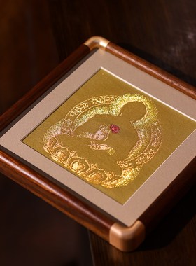 南京云锦研究所相由心生摆件佛像桌面摆画非遗手工新中式工艺品