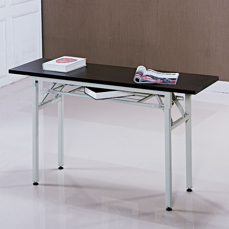 鹤洋折叠培训桌会议桌子简易办公长条桌会场活动条形桌白色架子 - 图1