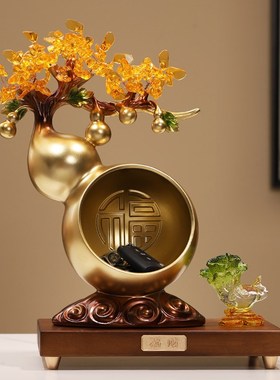 新中式五福临门入户玄关门厅钥匙收纳摆件家居好物乔迁新居礼品