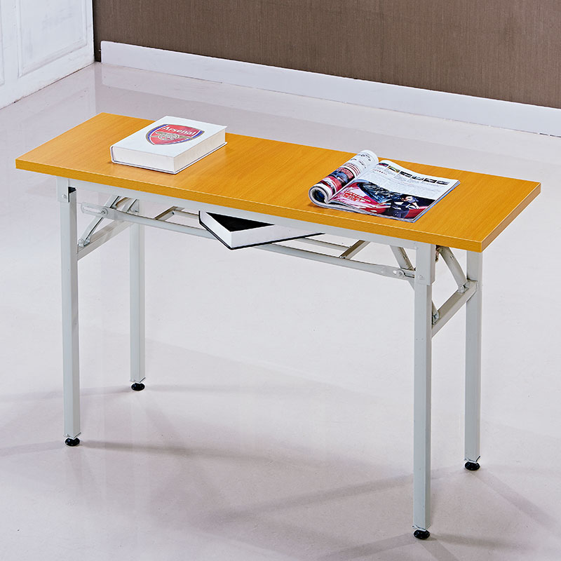 鹤洋折叠培训桌会议桌子简易办公长条桌会场活动条形桌白色架子 - 图0