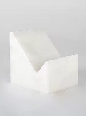 大理石亚克力书架摆件轻奢简约现代书靠书立家居书房办公室装饰品