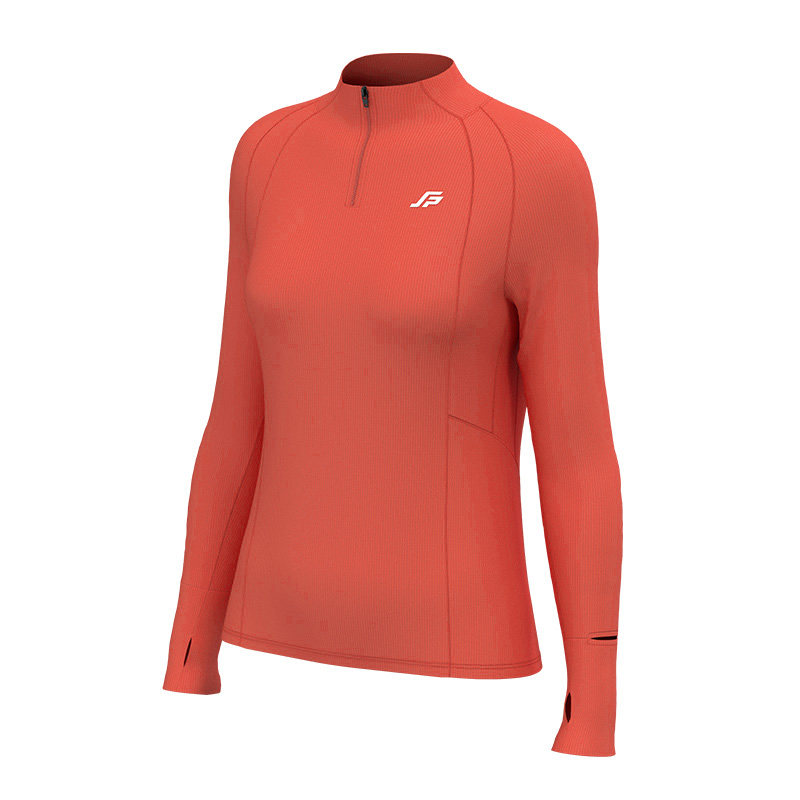 斐速跑半拉链长袖T恤男女秋冬季加绒健身徒步训练服跑步运动卫衣,淘宝优惠券,粉丝福利购,淘宝优惠卷