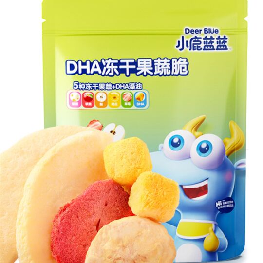 Fawn Blue DHA Freeze-dried Fruit and Vegetable Crispy Fruit and Vegetable Dried Fruit and Vegetable Leisure Nutrition L Nutritional Children's Snacks for Baby Supplementary Recipes