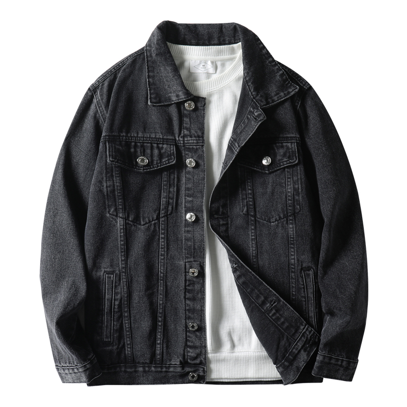 春秋季新款男士牛仔外套复古帅气韩版夹克男装休闲百搭款潮流衣服 - 图3