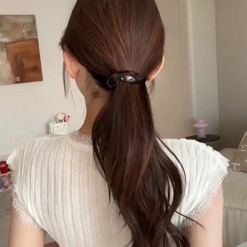 小号香蕉夹竖夹女2025新款发夹高级感气质扭扭夹后脑勺高马尾抓夹 - 图3