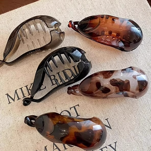 小号香蕉夹竖夹女2025新款发夹高级感气质扭扭夹后脑勺高马尾抓夹 - 图0