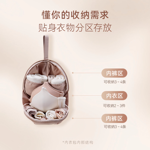 内衣旅行收纳袋行李箱内裤化妆品袜子整理包包便携手提防水收纳包 - 图0