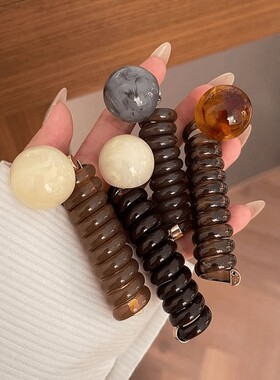 复古圆珠泡泡辫发绳马尾神器